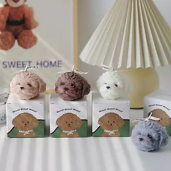 1 шт. свечи с соевым воском, смесь парафинового воска для помещений, очаровательная однофитильная декоративная свеча с ароматом плюшевой собачки на День святого Валентина