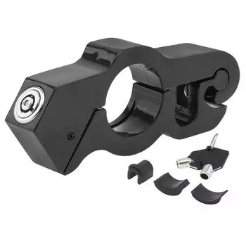 1 шт. сверхмощный регулируемый противоугонный замок на руль для мотоциклов, мопедов, спортивных велосипедов, скутеров и квадроциклов с 2 ключами красный