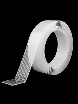 1 шт. Сверхпрочная двусторонняя нано-лента, прозрачная съемная водонепроницаемая экстрасильная липкая полоска, сверхпрочная двусторонняя лента