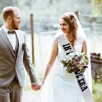 1 шт. сверкающий и блестящий свадебный ремень на плечо IN MY BRIDE ERA для свадебной церемонии