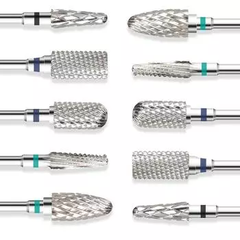 1 шт., сверла из карбида вольфрама для маникюра, фреза для снятия акрилового гель-лака, лака для ногтей, педикюра, пилочка для ногтей B