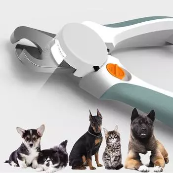 1 шт., светодиодная подсветка, когтерезка для домашних животных, уход за когтями собак и кошек, с точной обрезкой и функциями безопасности для товаров по уходу за домашними животными