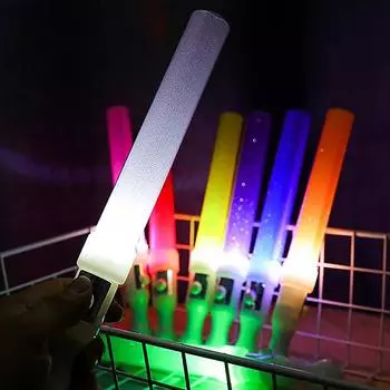 1 шт. светодиодная светящаяся палочка светящаяся концертная трубка для аплодисментов на батарейках для свадебной вечеринки оранжевый