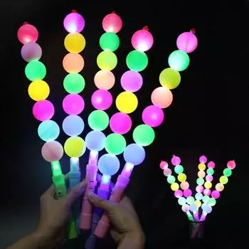 1 шт. светодиодная светящаяся разноцветная сахарная тыква флуоресцентная палочка светящиеся палочки концертные приветственные палочки реквизит оборудование мигающая игрушка