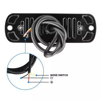 1 шт. светодиодные автомобильные стробоскопические предупреждающие огни для решетки радиатора для грузовиков, транспортных средств, мигающие универсальные аварийные маячки, 12-24 В, светодиодные автомобильные фонари жёлтый