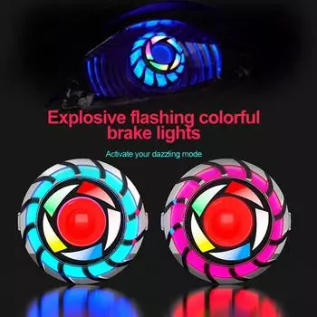 1 шт. светодиодные фары Angel Eye для мотоцикла, противотуманные фары RGB, мигающие лампы Devil s Eye, задние фонари, стоп-сигналы, аксессуары для мотоциклов