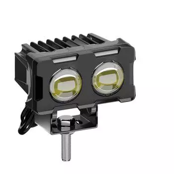 1 шт. светодиодные фары для мотоцикла, двухцветные противотуманные фары дальнего/ближнего света, супер яркие фары для мотоциклов, автомобилей, грузовиков, внедорожников