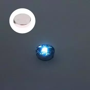 1 шт. светодиодный магнетронный свет моделирование светодиодный яркий беспроводной светильник игрушки модель магнитная индукция управление переключатель огни + батарея небесно-голубой