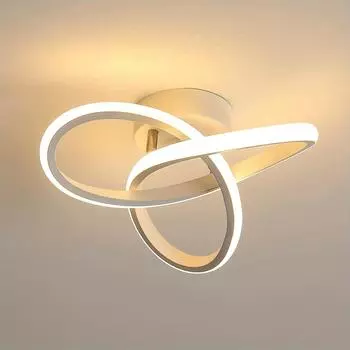 1 шт. Светодиодный потолочный светильник, современный простой потолочный светильник, спальня, гостиная, коридор, балкон, кухня, ресторан, балкон, светодиодный светильник ( AC85-265V) чёрный