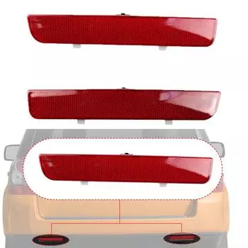 1 шт. светоотражающая накладка на задний бампер автомобиля, пластиковая, левая и правая, отражатель для LR2 2008-2015 Range Rover 2003-2012 LR006349 LR006348