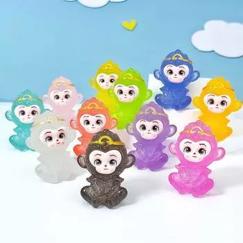 1 шт. светящаяся черная фигурка мифа Укуна, украшение для микроландшафта, уличная светящаяся миниатюрная статуэтка, горшечные мини-садовые аксессуары 1 pcs