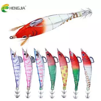 1 шт., светящаяся приманка для рыбалки HENGJIA, приманка для отсадки кальмара, 14,3 г, 12 см, приманка suqid, воблер, рыболовные снасти Pesca, SwimBait