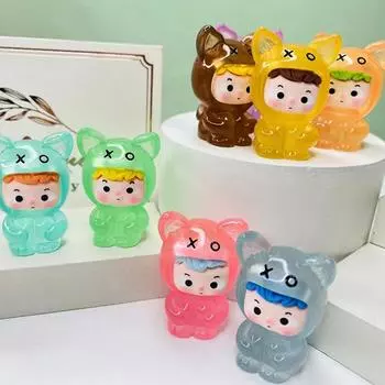 1 шт. светящиеся кукольные миниатюрные фигурки микро-ландшафтный декор милая кукольная фея сад сделай сам домашнее украшение настольные маленькие украшения ONESIZE