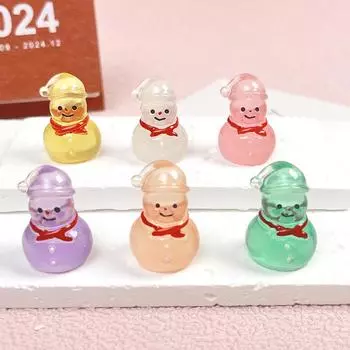 1 шт. светящиеся микро-ландшафтные снеговики, украшения из смолы для рождественского сада, аксессуары для сада на открытом воздухе, на лужайке, во дворе фиолетовый