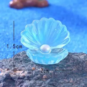 1 шт. светящиеся милые перламутровые раковины медузы светящиеся украшения микро ландшафтные украшения фосфоресцирующие украшения стола A4 5PCS