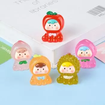 1 шт. светящиеся мультяшные куклы миниатюрные фигурки фея садовое украшение милый домашний декор светящиеся ночью настольные украшения