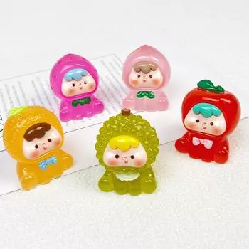 1 шт. светящиеся мультяшные желе-фрукты детские аксессуары для самостоятельного изготовления крем-клей украшение для автомобиля брелок подвеска украшение 5PCS