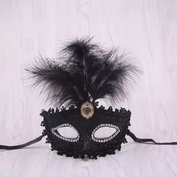 1 шт. светящиеся перья светодиодные маски маскарадный костюм для танцевальной вечеринки косплей маска для глаз венецианский карнавал женщина Хэллоуин синий