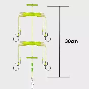 1 шт. светящийся рыболовный крючок-хлопушка взрывной 8 крючков рыболовные крючки горячий карповый прикорм рыболовные крючки 14