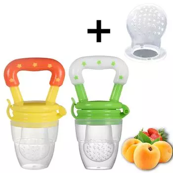 1 шт. Свежие фрукты еда Nibbler детские соски силиконовые детские кормушки S синий