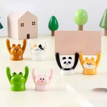 1 шт. свинья животное фото памятка держатель зажим настольная именная карточка свадебные сувениры место карточка зажим подставка держатель украшение торта