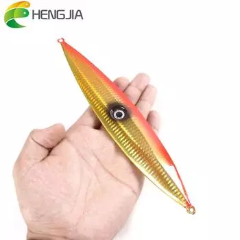 1 шт., свинцовая рыболовная приманка Hengjia, 350 г/21,5 см, 3D приманка для глаз, искусственная без крючка, свинцовая приманка для отсадки фиолетовый