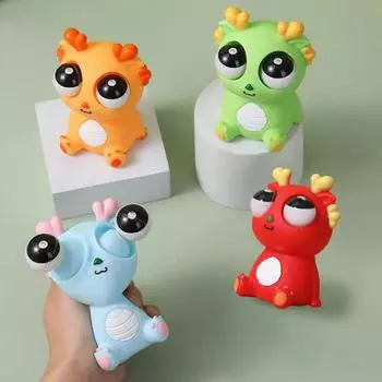 1 шт., сжимаемые игрушки-глаза, креативный подарок, взрывной глаз дракона, пластиковая новогодняя декомпрессионная игрушка, бум для вентиляции, забавный динозавр 11cm синий
