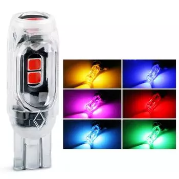 1 шт. T10 светодиодный поворотник для мотоцикла и автомобиля Canbus 5SMD маячок Gap Light дневной свет для чтения номерного знака белый