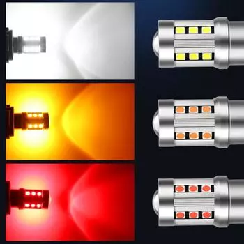 1 шт. T20 T25 7443 W21W 7440 W21/5W 3156 P27W 3157 P27/7W автоматический сигнал поворота задний стоп-сигнал номерного знака светодиодный светильник 7443 T20 W21/5W белый
