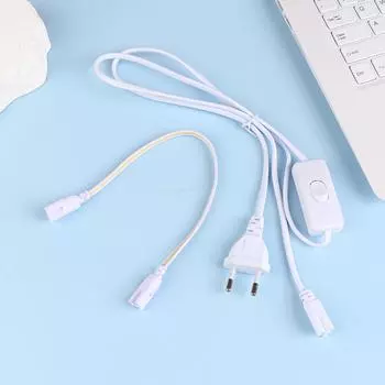 1 шт. T5 T8 3-контактный светодиодный трубчатый соединительный кабель с выключателем T5 T8 удлинитель для интегрированной светодиодной люминесцентной лампы A