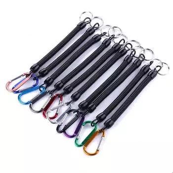 1 шт., тактический выдвижной пружинный эластичный канат, защитное снаряжение, инструмент для пешего туризма, кемпинга 21cm