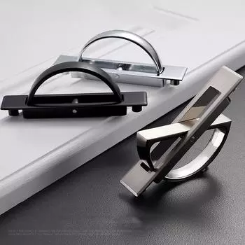 1 шт. татами скрытые дверные ручки цинковый сплав утопленные ручки для напольного шкафа серебряный