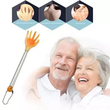 1 шт. Телескопическая чесалка для массажа спины, стальная чесалка, стальная выдвижная массажная палочка S2B2 B-One-size