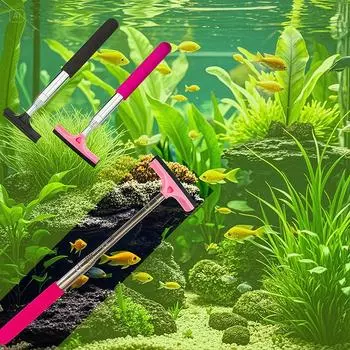 1 шт. телескопическая щетка для аквариума, выдвигающаяся до 38,58 дюймов в длину, многоцелевая щетка для чистки 1PC