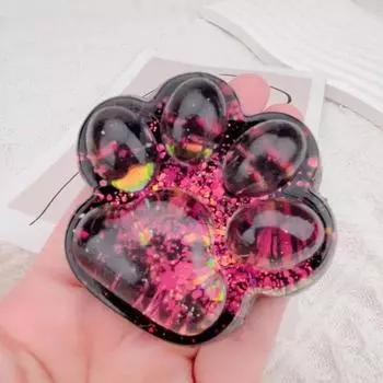 1 шт. Темное звездное небо, кошачий коготь, мягкая игрушка-фиджет, мягкая, милая кошачья лапка, медленно восстанавливающаяся, декомпрессионная игрушка для детей, рождественские подарки розовый