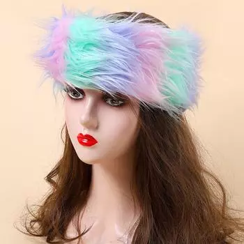 1 шт. теплая лыжная шапка без полей, пустая верхняя меховая пустая шапка, меховая утолщенная шапка из искусственного меха, шапка, зимний нагрудник