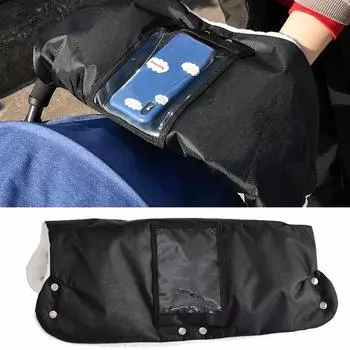 1 шт. Теплые ветрозащитные водонепроницаемые холодостойкие мягкие 53*48 см перчатки для коляски коляска фланелевая ткань зима