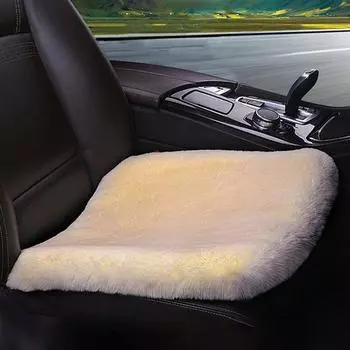 1 шт., теплый чехол на сиденье, плюшевая шерстяная подушка для автомобильного сиденья, зимний универсальный толстый чехол для водителя