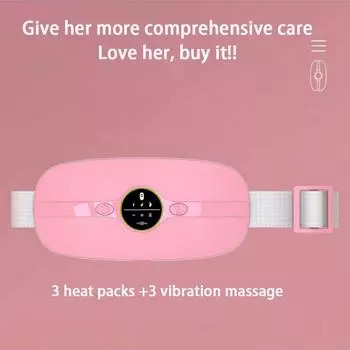 1 шт. теплый пояс-обертывание для облегчения менструальных болей, боли в спине или животе, портативный быстросохнущий пояс-обертывание для живота, для девочек розовый