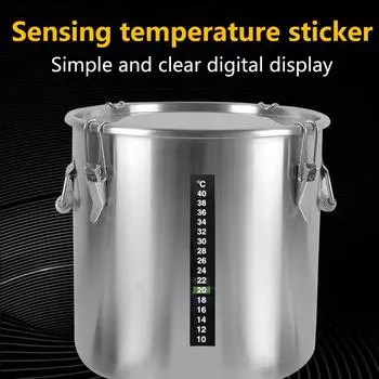 1 шт., термометр для аквариума, наклейка для температуры, аксессуары для аквариума, цифровой двухшкальный наклеиваемый прочный термометр