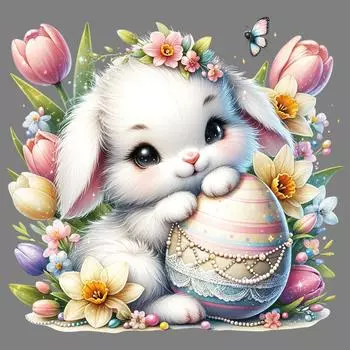 1 шт. термопереносная наклейка с пасхальным кроликом и яйцом, термонаклейки своими руками для одежды, изготовления футболок, украшения подушек, принадлежностей для одежды и аппликаций