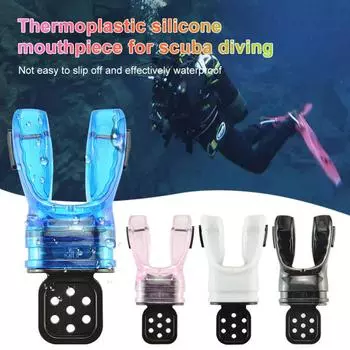 1 шт., термопластичный силикон для подводного плавания, формованный регулятор для подводного плавания с аквалангом, оборудование для дайвинга, аксессуары для подводного плавания one size чёрный