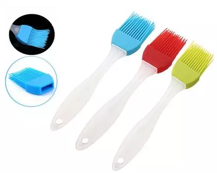 1 шт. термостойкие силиконовые щетки для наметки кондитерских изделий, щетка для барбекю для гриля-барбекю random