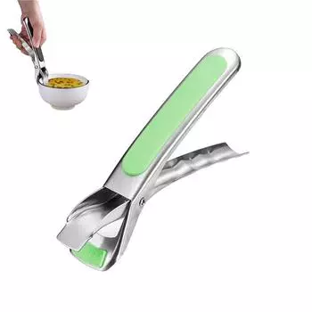 1 шт. Термостойкий захват для кастрюли из нержавеющей стали, кухонные силиконовые щипцы, щипцы для приготовления пищи для перемещения горячей плиты или мисок с едой зелёный