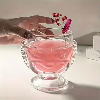 1 шт. Тики коктейльный бокал прозрачный бокал для вина креативные бокалы для шампанского чашки для бара, паба, клуба, ресторана, посуда для домашнего использования (Нет соломы) 1pc