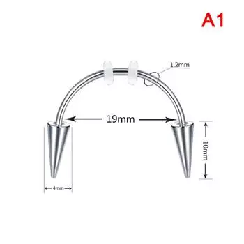 1 шт. титановая сталь C стержень вампирские клыки зуб губы пирсинг ювелирные изделия с шипами в стиле панк