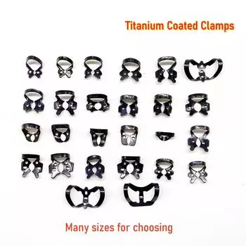 1 шт. Титановое черное покрытие, самые популярные стоматологические зажимы для плотин, резиновый барьерный зажим, стоматологические реставрационные зажимы, автоклавируемые 1 piece NO.207