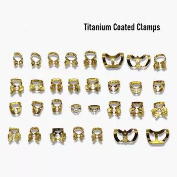 1 шт. Титановое покрытие, самые популярные стоматологические зажимы для плотин, резиновый барьерный зажим для реставрации зубов, резиновый материал из нержавеющей стали 1 piece Code 212