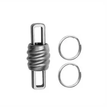 1 шт. Титановый сплав Брелок Быстросъемный Брелок для ключей автомобиля Мини Быстрооткрывающаяся Металлическая Пряжка-кольцо 1pc серебряный