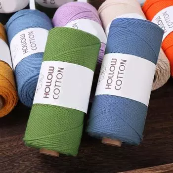 1 шт. тканая сумка для подушки из пряжи для вязания крючком, 150 г, ручная работа, средняя толщина нити, хлопок, однотонная тканая сумка для подушки для вязания крючком